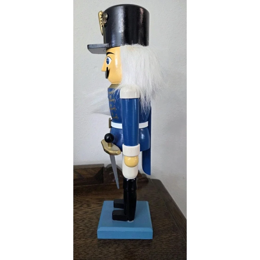 German Hussar Nutcracker in Blue The Blue Dragoons Soldiers‎ EUC 13.5